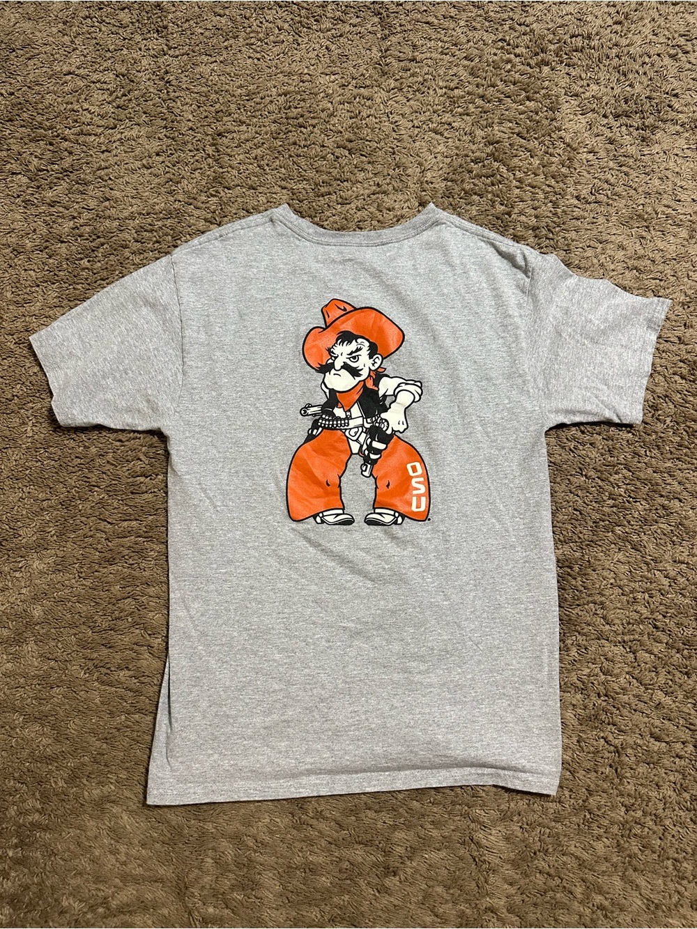 NCAA Oklahoma State “triple grey” shirt 00s size medium